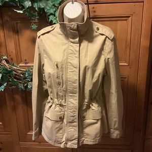 Love Tree lightweight cotton khaki Jacket / Coat  Lg/med